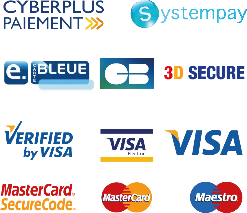 Modes de paiement acceptés