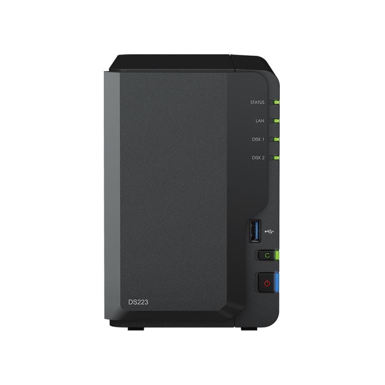 NAS assemblé Synology Tour DS223 28TB (2x14TB) avec disques WD Red NAS