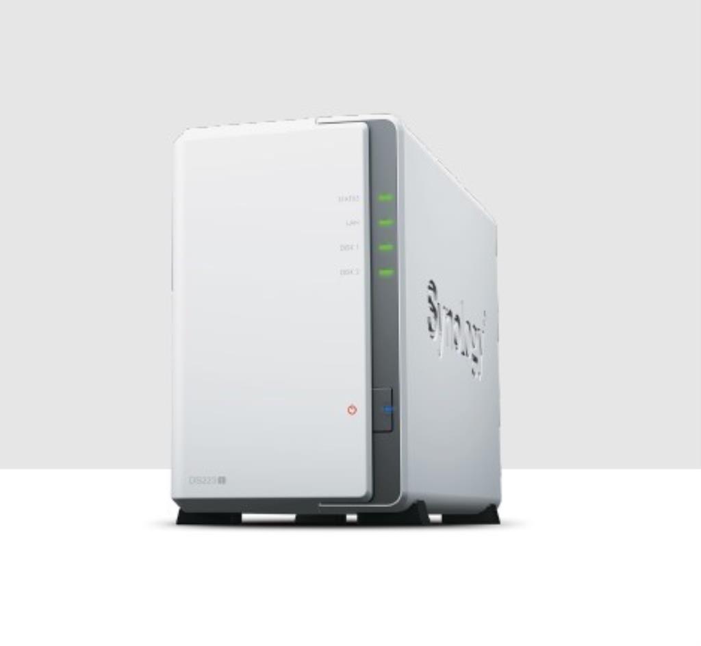 NAS assemblé Synology Tour DS223J 6TB (2x3TB) avec disques WD Red NAS