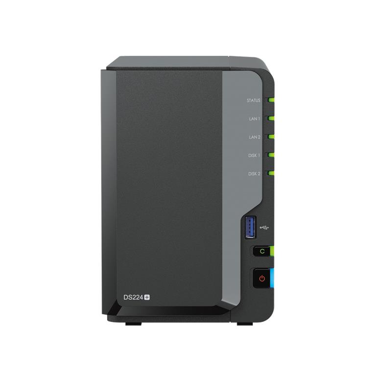 NAS Synology Tour DS224+ - Boitier nu - 2 baies 3.5/2.5 - Alimentation  externe